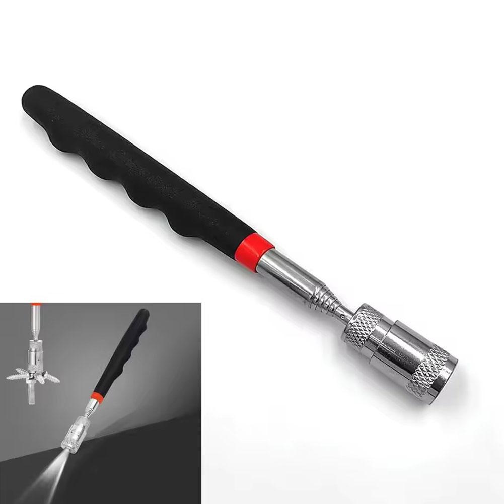 Fishing Rod Travel - Stylo magnétique télescopique avec lumière LED,