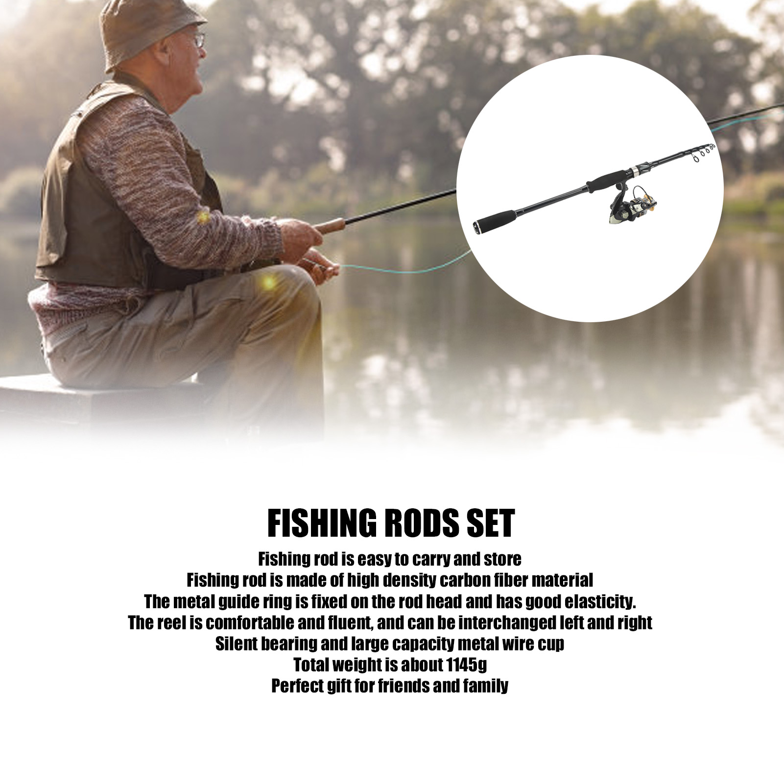Fishing Rod Combo - Ensemble canne à pêche et moulinet,