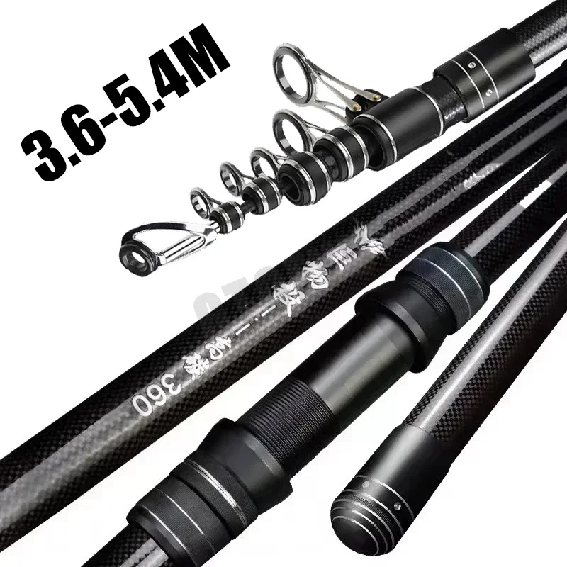 Fishing Rod Surf - Canne à pêche télescopique 3.6m 4.5m