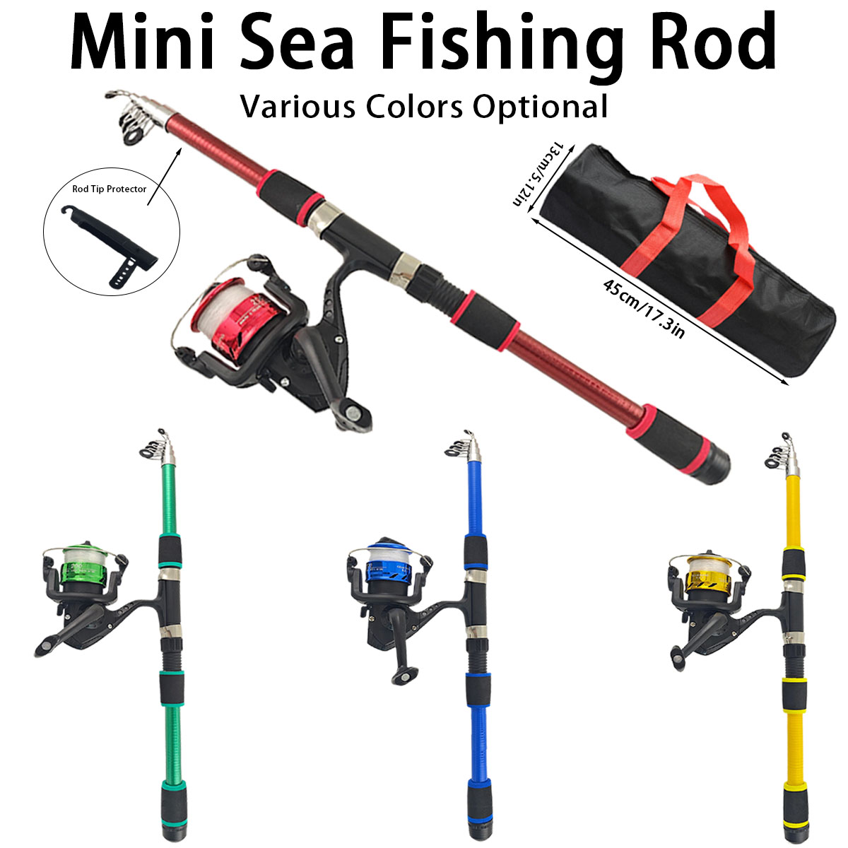 Fishing Rod Combo - Mini canne à pêche télescopique pour