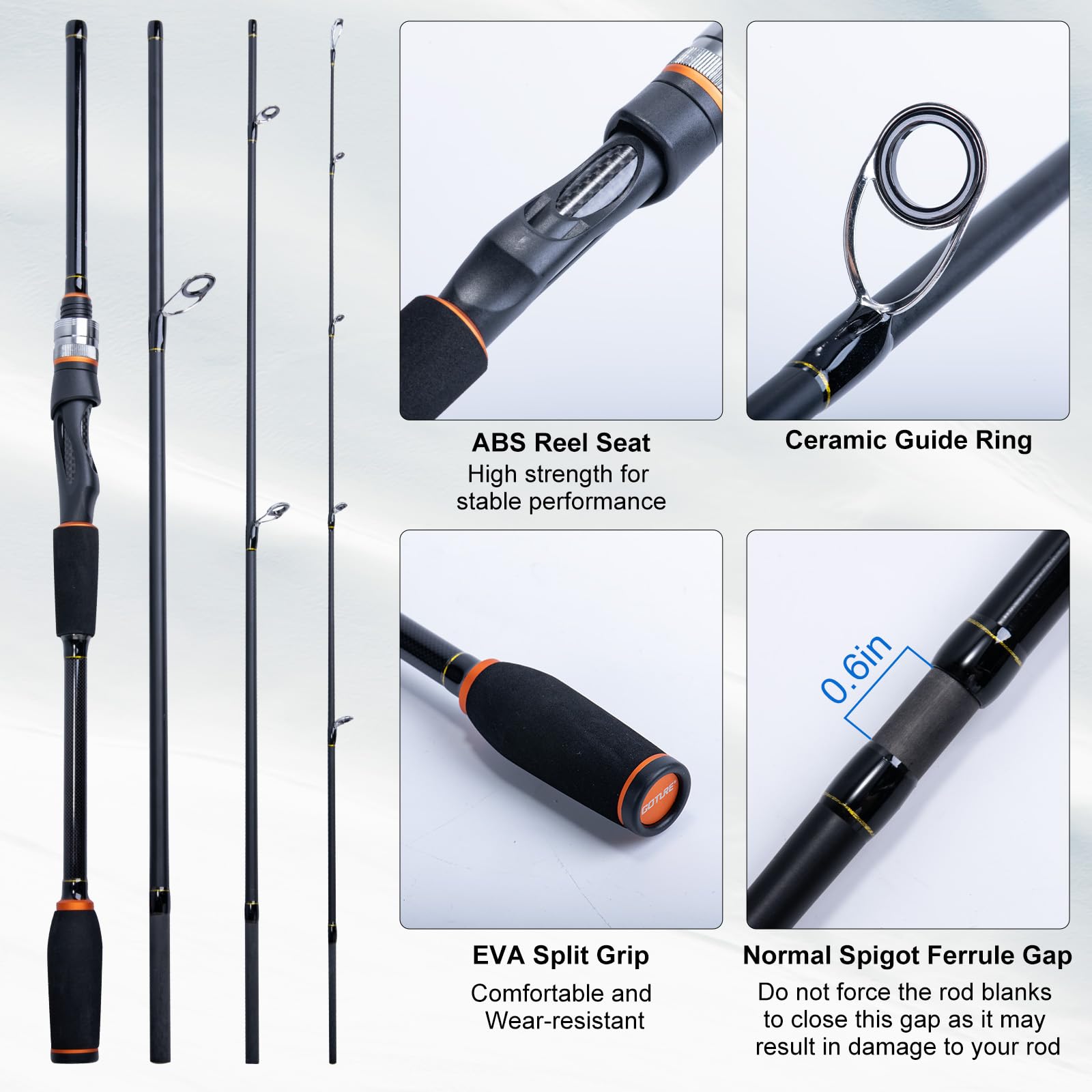 Ensemble canne à pêche et moul - Fishing Rod Combo avis et prix