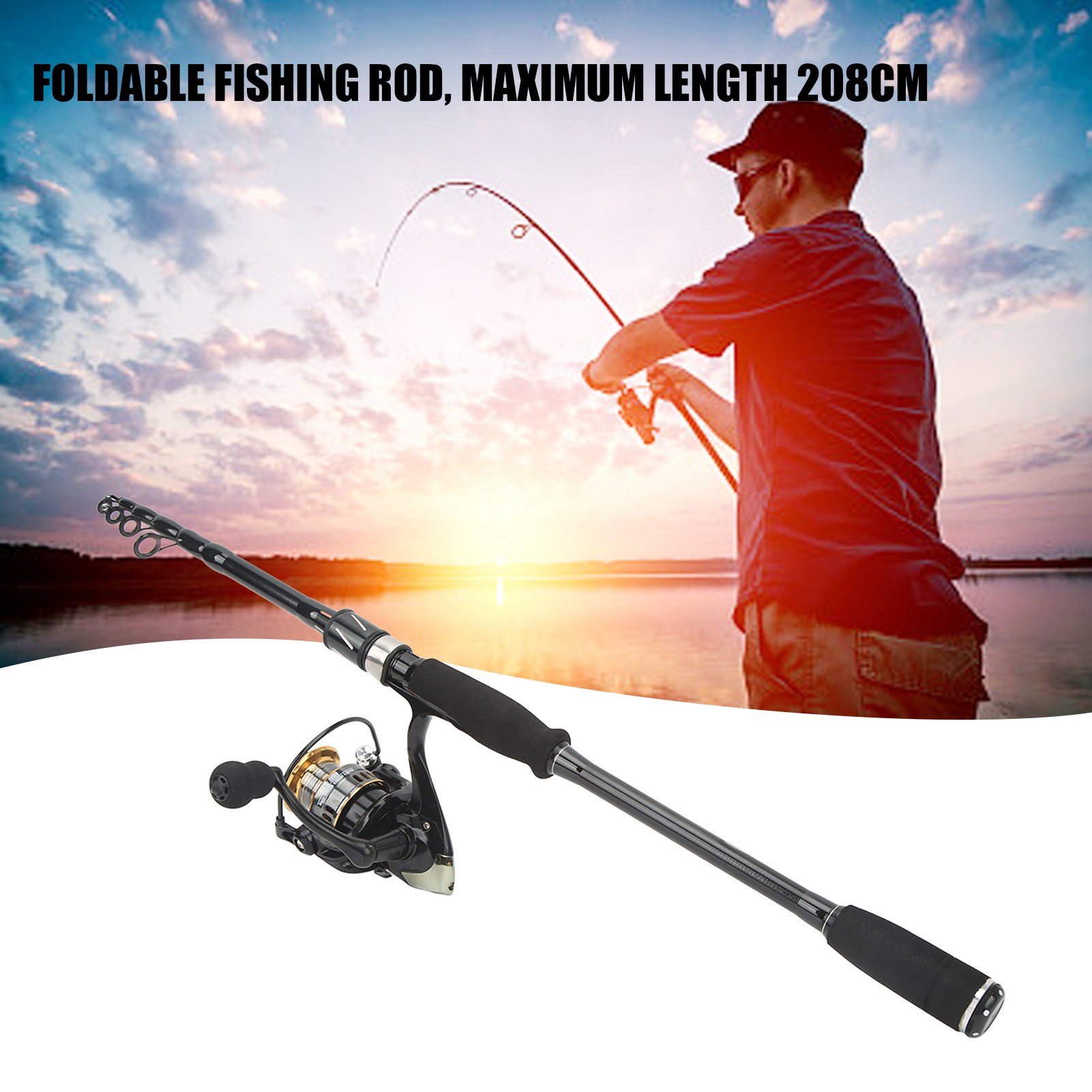 Ensemble canne à pêche et moul - Fishing Rod Combo avis et prix