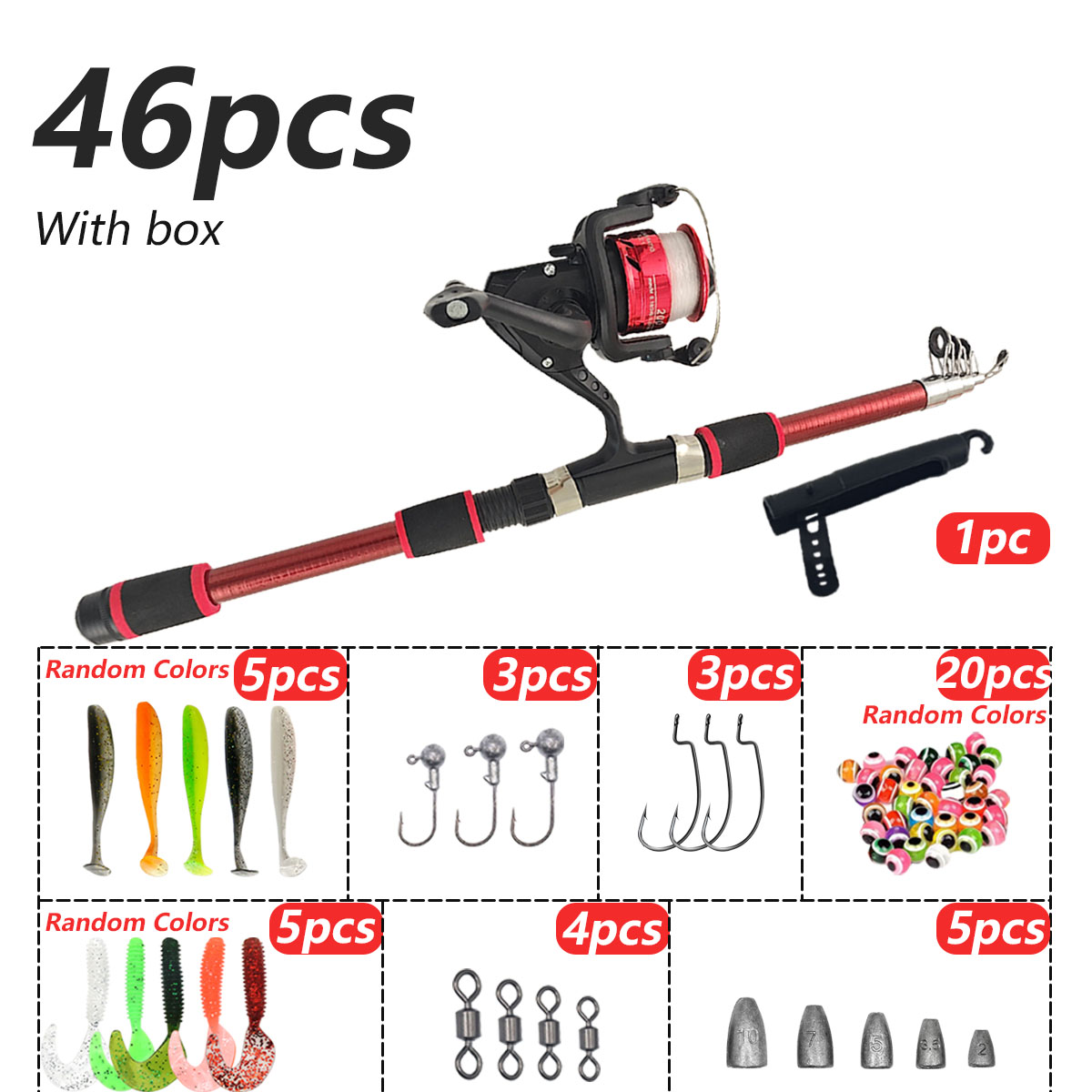 Ensemble de canne à pêche téle - Fishing Rod Combo avis et prix