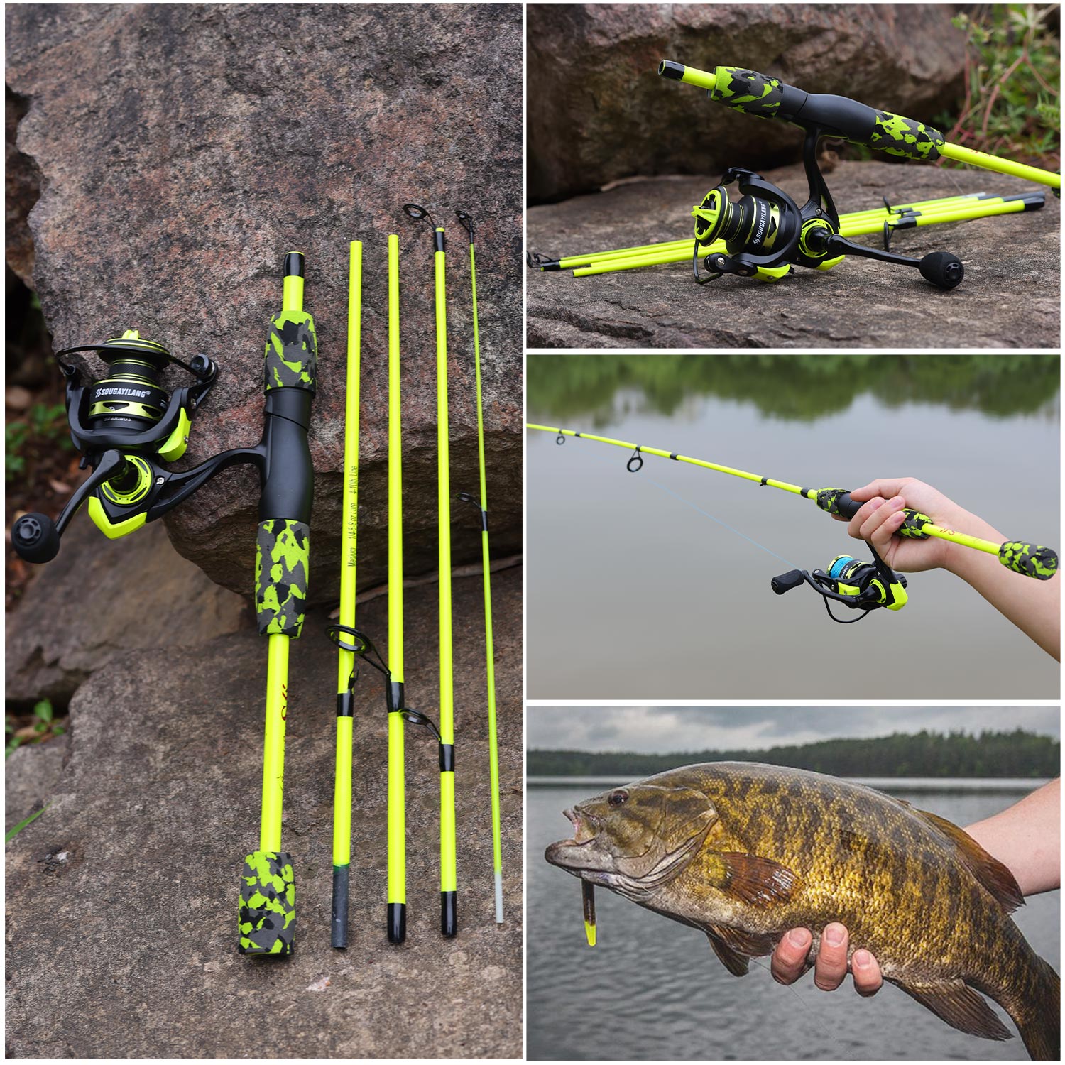 Sougayilang – ensemble de moul - Fishing Rod Combo avis et prix